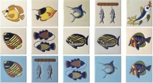 Carreaux de poisson mexicains
